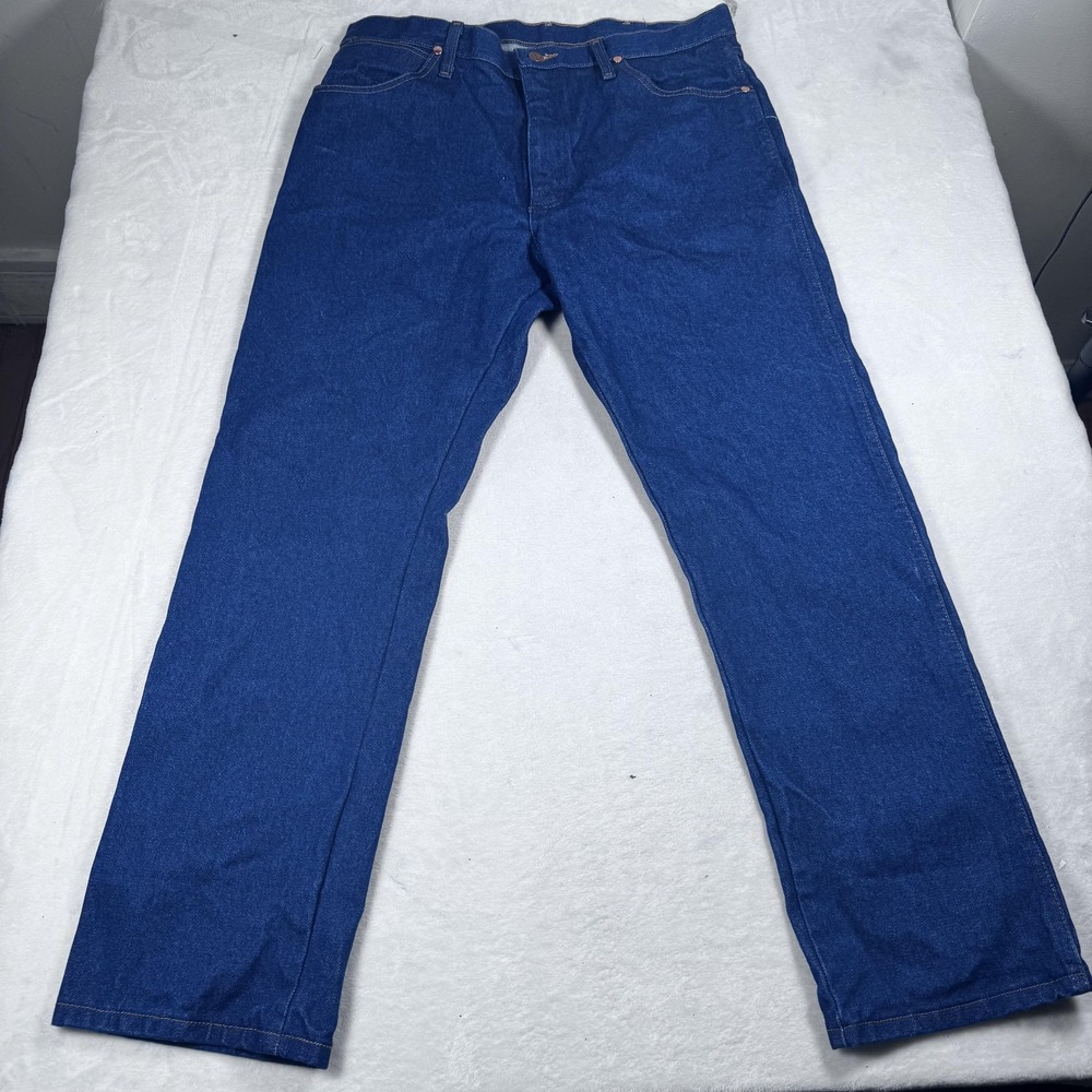 Wrangler Cowboy Cut Jeans Mens 33x30 Blue 18MWZ Western High Rise Rigid Denim